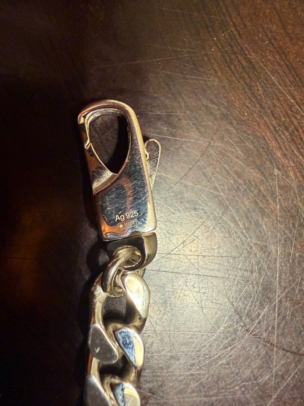 New Authentic Gucci GG Supreme Logo Siver Bracelet - Picture 12 of 13